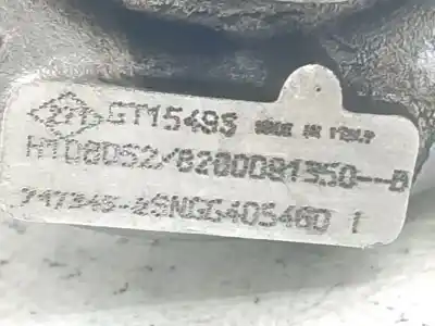Автозапчастина б/у турбонагрузник для renault laguna ii (bg0/1_) 1.9 dci (bg0r, bg0e) посилання на oem iam 8200091350b  