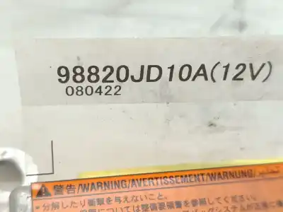 Second-hand car spare part airbag control unit for nissan qashqai / qashqai +2 i (j10, nj10, jj10e) 2.0 dci oem iam references 98820jd10a  