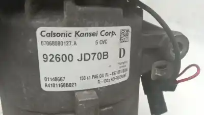 Second-hand car spare part air conditioning compressor for nissan qashqai / qashqai +2 i (j10, nj10, jj10e) 2.0 dci oem iam references 92610jd70b  
