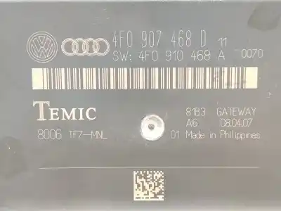 Автозапчастина б/у електронний модуль для audi a6 avant (4f5) 3.0 tdi quattro (171kw) посилання на oem iam 4f0907468d  