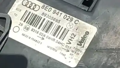 Автозапчастина б/у ліва фара для audi a4 b6 (8e2) 2.5 tdi посилання на oem iam 8e0941029c  