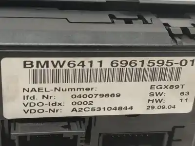 Pezzo di ricambio per auto di seconda mano controllo climatico per bmw 1 (e87) 118 d riferimenti oem iam 6411696159501  