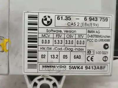 Second-hand car spare part electronic module for bmw 1 (e87) 118 d oem iam references 61356943759  