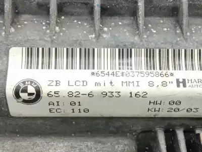 Peça sobressalente para automóvel em segunda mão display gps / multimídia por bmw 7 (e65, e66, e67) 730 d referências oem iam 65826933162  