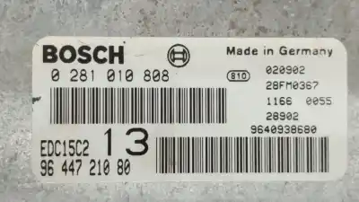 Second-hand car spare part ecu engine control for citroen c5 berlina 2.0 hdi magic oem iam references 9644721080  