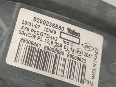Second-hand car spare part left headlight for renault kangoo express (fc0/1_) 1.5 dci (fc08, fc09) oem iam references 8200236590  