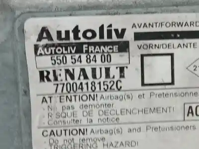 Автозапчасти б/у блок управления подушками безопасности за renault megane i classic (la0/1_) 1.9 dti (la08, la0n) ссылки oem iam 7700418152c  