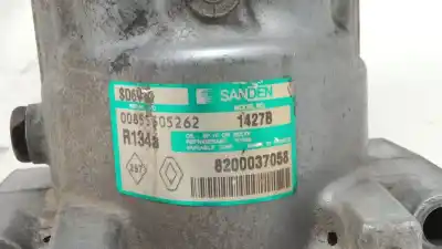 Peça sobressalente para automóvel em segunda mão compressor de ar condicionado a/a a/c por renault clio ii (bb_, cb_) 1.2 16v (bb05, bb0w, bb11, bb27, bb2t, bb2u, bb2v, cb05,... referências oem iam 8200037058  