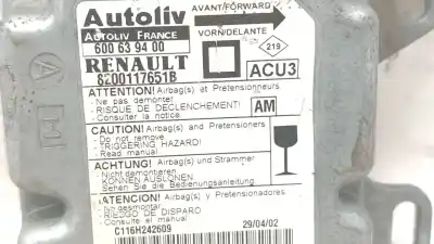 Автозапчасти б/у блок управления подушками безопасности за renault megane i (ba0/1_) 1.9 dti (ba1u) ссылки oem iam 8200117651b  