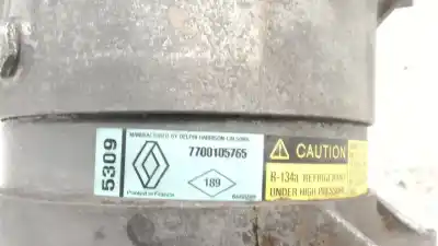 Peça sobressalente para automóvel em segunda mão compressor de ar condicionado a/a a/c por renault megane i (ba0/1_) 1.9 dti (ba1u) referências oem iam 7701499860  