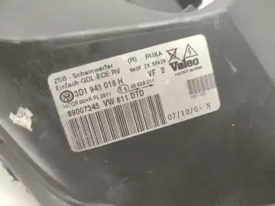 Pezzo di ricambio per auto di seconda mano faro anteriore destro per volkswagen phaeton (3d1, 3d2, 3d3, 3d4, 3d6, 3d7, 3d8, 3d9) 3.0 v6 tdi 4motion riferimenti oem iam 3d1941018n  