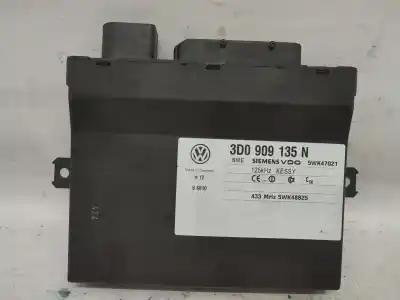 Second-hand car spare part COMFORT MODULE for VOLKSWAGEN PHAETON (3D1, 3D2, 3D3, 3D4, 3D6, 3D7, 3D8, 3D9) 3.0 V6 TDI 4MOTION OEM IAM references 3D0909135N  