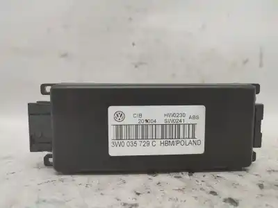Pezzo di ricambio per auto di seconda mano modulo elettronico per volkswagen phaeton (3d1, 3d2, 3d3, 3d4, 3d6, 3d7, 3d8, 3d9) 3.0 v6 tdi 4motion riferimenti oem iam 3w0035729c