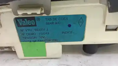 Peça sobressalente para automóvel em segunda mão comando de sofagem (chauffage / ar condicionado)  por renault megane i classic (la0/1_) 1.9 dti (la1u) referências oem iam 663391j  