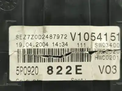 Peça sobressalente para automóvel em segunda mão quadrante por seat altea (5p1) 2.0 tdi 16v referências oem iam a2c53029632  