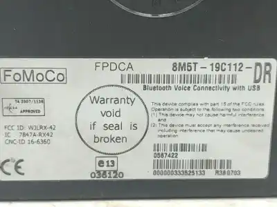 İkinci el araba yedek parçası elektronik modül için ford fiesta vi (cb1, ccn) 1.6 tdci oem iam referansları 8m5t19c112dr  