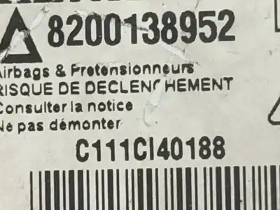 İkinci el araba yedek parçası hava yastigi kontrol ünitesi için renault laguna ii (bg0/1_) 1.9 dci (bg08, bg0g) oem iam referansları 8200138952   İkinci el araba yedek parçası hava yastigi kontrol ünitesi için renault laguna ii (bg0/1_) 1.9 dci (bg08, bg0g) oem iam referansları 8200138952