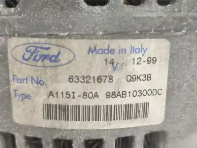 Автозапчастина б/у генератор для ford focus i (daw, dbw) 2.0 16v посилання на oem iam 98ab10300dc  