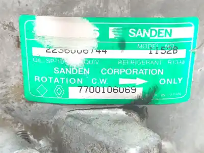 Second-hand car spare part air conditioning compressor for renault clio i (b/c57_, 5/357_) 1.2 (5/357y, 5/357k) oem iam references 7700106069  