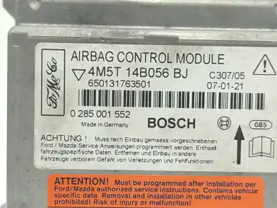 Second-hand car spare part airbag control unit for ford focus ii turnier (da_, ffs, ds) 1.8 tdci oem iam references 4m5t14b056bj  