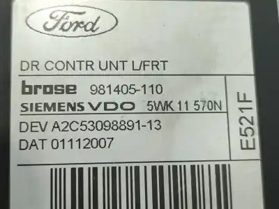 Second-hand car spare part driver left window regulator for ford focus ii turnier (da_, ffs, ds) 1.8 tdci oem iam references 1738645  
