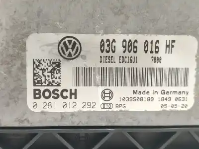 Автозапчасти б/у блок управления двигателем за skoda octavia ii combi (1z5) 2.0 tdi 16v ссылки oem iam 03g906016hf  