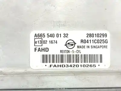 Peça sobressalente para automóvel em segunda mão centralina de motor uce por ssangyong rexton / rexton ii (gab_) 2.7 xdi referências oem iam a6655400132  