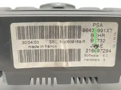 Автозапчасти б/у климат-контроль за peugeot 307 break (3e) 2.0 hdi 110 ссылки oem iam 96436991xt  