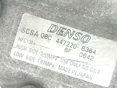 Second-hand car spare part air conditioning compressor for toyota corolla (_e12_) 2.0 d-4d (cde120r_, cde120l_) oem iam references 883201a481  