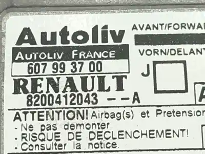 Автозапчастина б/у блок управління подушками безпеки для renault scénic ii (jm0/1_) 1.9 dci (jm14) посилання на oem iam 8200412043a  