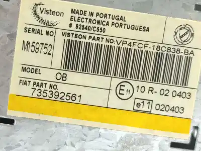 Second-hand car spare part audio system / radio cd for fiat stilo multi wagon (192_) 1.9 jtd oem iam references 735392261  