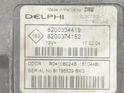 Автозапчастина б/у ебу контролер двигуна для renault megane ii (bm0/1_, cm0/1_) 1.5 dci (bm02, bm13, bm2a, cm02, cm13) посилання на oem iam 8200334419  
