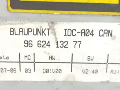 Second-hand car spare part audio system / radio cd for peugeot 307 break (3e) 2.0 hdi 135 oem iam references 9662413277  