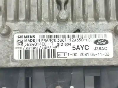 Second-hand car spare part ecu engine control for ford fiesta v (jh_, jd_) 1.4 tdci oem iam references 3s6112a650lc  
