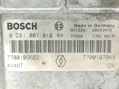 Second-hand car spare part ecu engine control for renault megane i classic (la0/1_) 1.9 dti (la08, la0n) oem iam references 7700107088  
