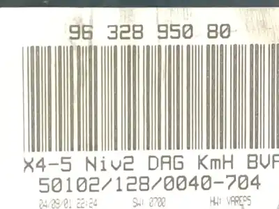 Peça sobressalente para automóvel em segunda mão quadrante por citroen c5 i (dc_) 2.0 16v (dcrfnc, dcrfnf) referências oem iam 9632895080  9632895080