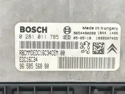 Автозапчасти б/у блок управления двигателем за citroen c3 i (fc_, fn_) 1.4 hdi ссылки oem iam 9658556880  