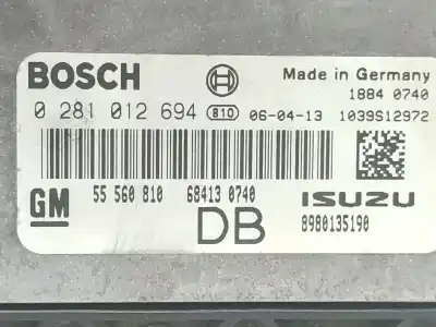 Автозапчасти б/у блок управления двигателем за opel astra h (a04) 1.7 cdti (l48) ссылки oem iam 55560810  