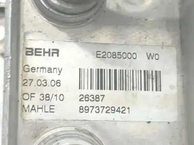 Автозапчасти б/у охладитель моторного масла за opel astra h (a04) 1.7 cdti (l48) ссылки oem iam 8973729421  