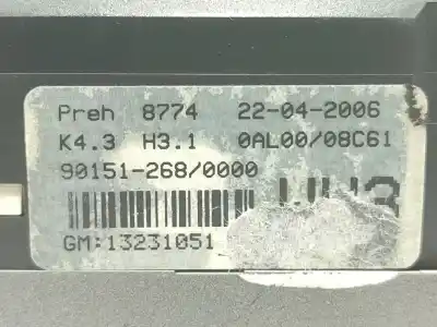 Автозапчасти б/у отопление / кондиционирование воздуха за opel astra h (a04) 1.7 cdti (l48) ссылки oem iam 13231051  