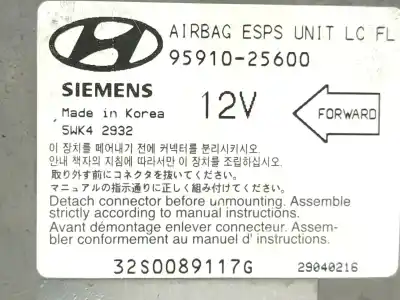 Автозапчастина б/у блок управління подушками безпеки для hyundai accent ii (lc) 1.5 crdi посилання на oem iam 9591025600  