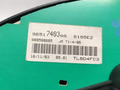 Second-hand car spare part dashboard for peugeot 206 fastback (2a/c) 1.4 i oem iam references 9651740380  