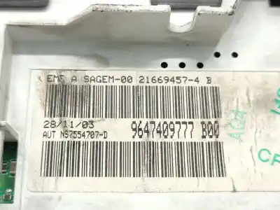 Автозапчастина б/у багатофункційний дисплей для peugeot 206 fastback (2a/c) 1.4 i посилання на oem iam 9647409777  