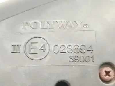 Peça sobressalente para automóvel em segunda mão espelho retrovisor direito por peugeot 206 fastback (2a/c) 1.4 i referências oem iam 8154jc  