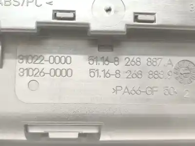 Peça sobressalente para automóvel em segunda mão cinzeiro por bmw 3 (e46) 320 d referências oem iam 51168268887a  310220000