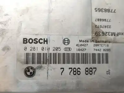Second-hand car spare part ecu engine control for bmw 3 (e46) 320 d oem iam references 7786887  0281010205