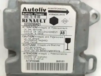 Second-hand car spare part airbag control unit for renault kangoo express (fc0/1_) d 65 1.9 (fc0e, fc02, fc0j, fc0n) oem iam references 8200098401  
