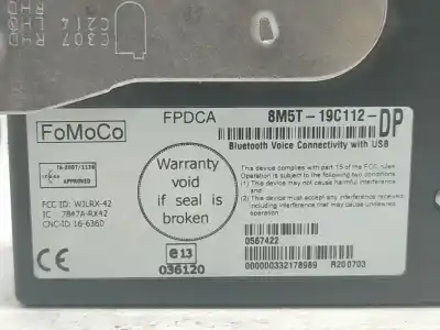 Second-hand car spare part electronic module for ford kuga i 2.0 tdci oem iam references 8m5t19c112dp  8m5t19g481bg