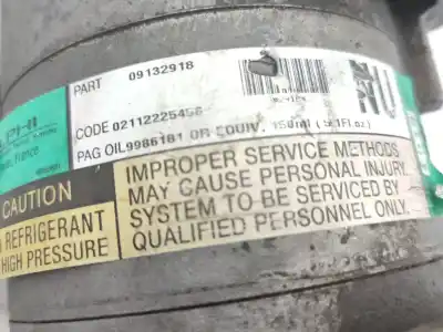 Pezzo di ricambio per auto di seconda mano compressore aria condizionata per opel corsa c (x01) 1.2 (f08, f68) riferimenti oem iam 93176876  