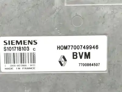 Second-hand car spare part ecu engine control for renault 19 ii (b/c53_) 1.4 oem iam references 7700864507  7700864507